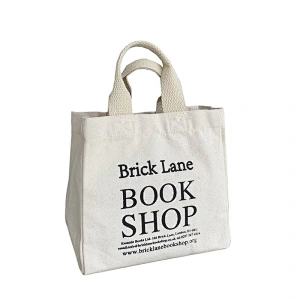 Reusable blank canvas tote bag women shopping bags with custom logo
