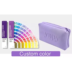 Whosale small handbags custom zipper cosmetic purse case neoprene travel organizer bag mini makeup pouch