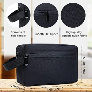 Travel Toiletry Bag for Women and Men, Water-resistant Shaving Bag for Toiletries Accessories