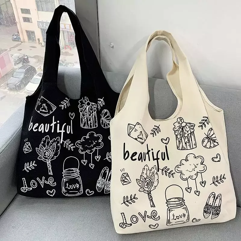 Printed logo custom clothing shopping advertising cotton bag gift canvas bag