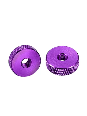 OEM Knurled Nut M5 M6 x 16mm x 5mm Thumb Nuts Lock Adjusting Nuts Aluminum Alloy Purple