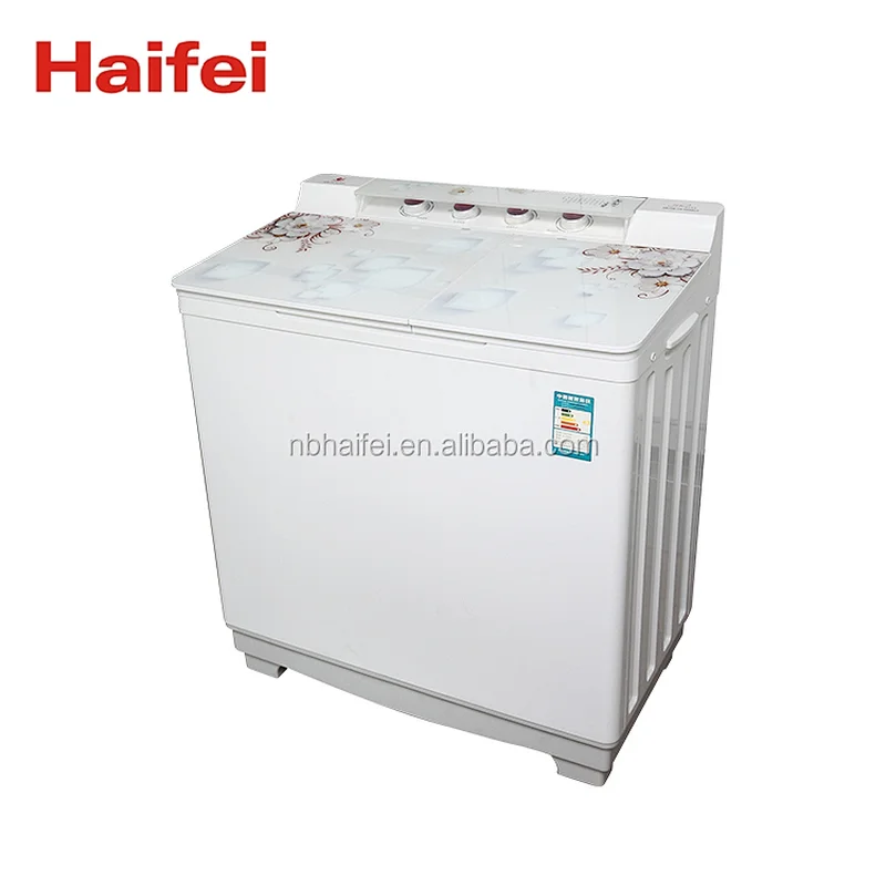 2022 New Model Fully Automatic Large Capacity Glass Twin Tub Babys Clothes Anti Vibration Pads Washing Machine