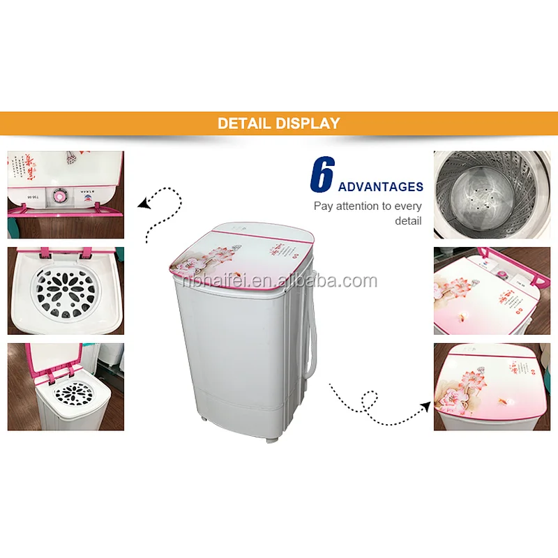 Laundry Appliance T5665 Easy Operating Electric, Semi-Automatic Spin Clothes Dryer