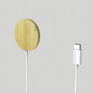 15W Magsafe Wireless Charger(Bamboo material)