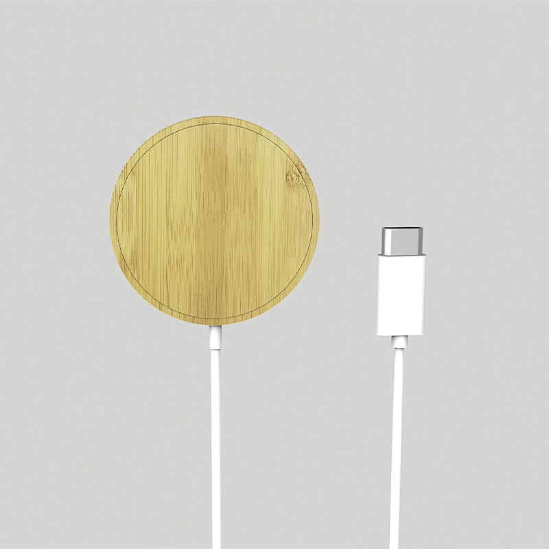 15W Magsafe Wireless Charger(Bamboo material)