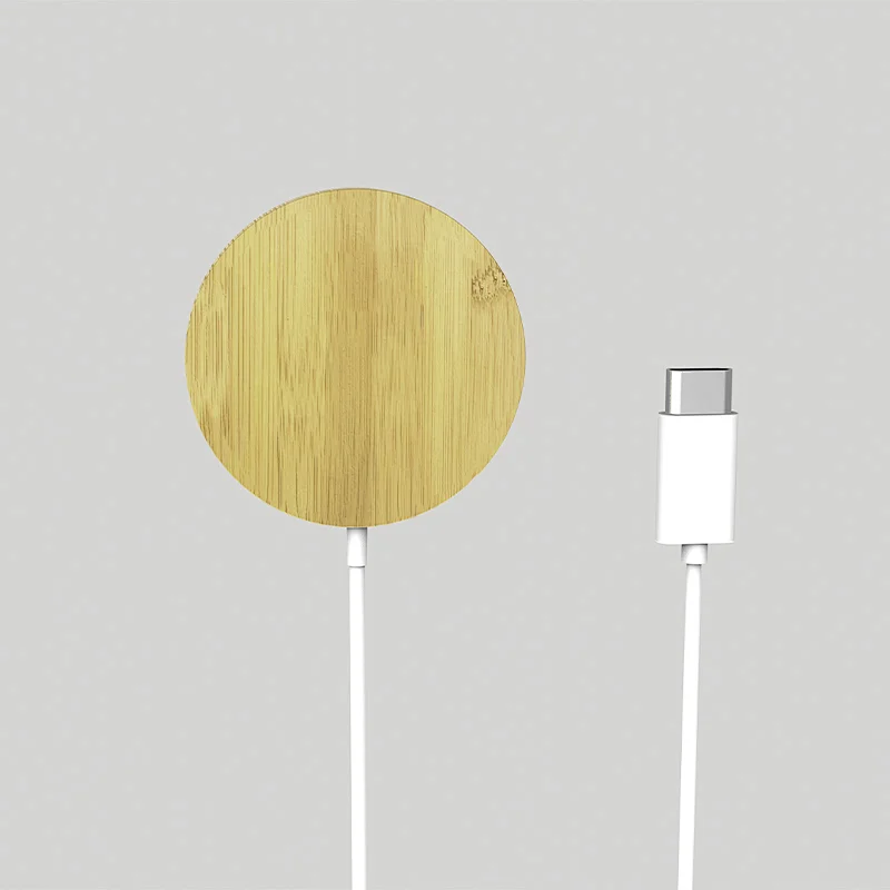 15W Magsafe Wireless Charger(Bamboo material)