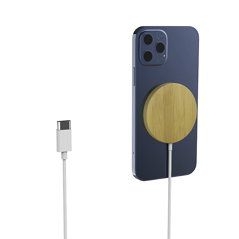 15W Magsafe Wireless Charger(Bamboo material)