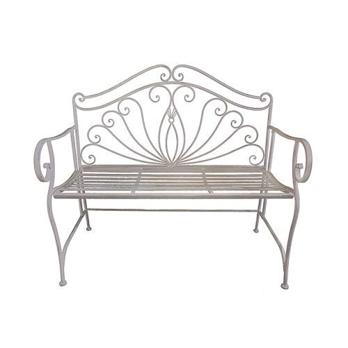 wrought iron bench