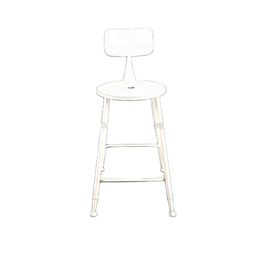 Popular Design White Bar Furniture High Iron Bar Chair
