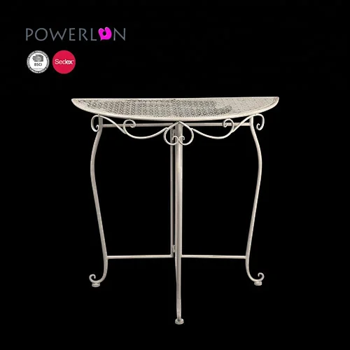 Half Round Console Metal Iron Table