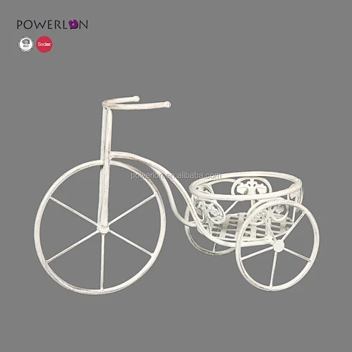 Metal Iron Flower Pots Bicycle Planter
