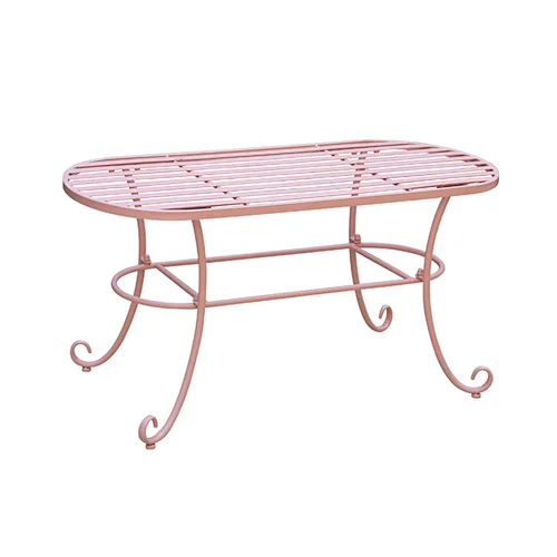 Outdoor New Series Design Wrought Iron Coffee Dining Table for Garden