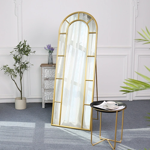Large Full Length Standing Arched Floor Mirror