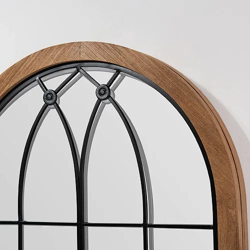Decorative Wood Metal Mirror