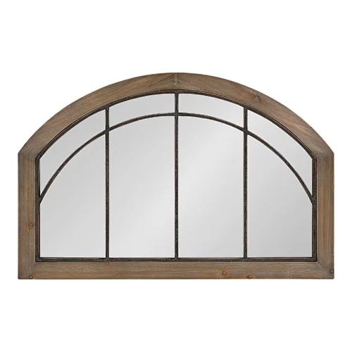 Decorative Arch Wood Metal Mirror