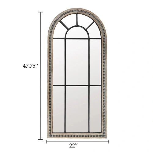 Wood Metal Full Length Floor Mirror