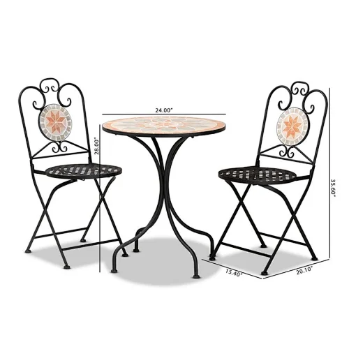 Mosaic Long Bistro Set