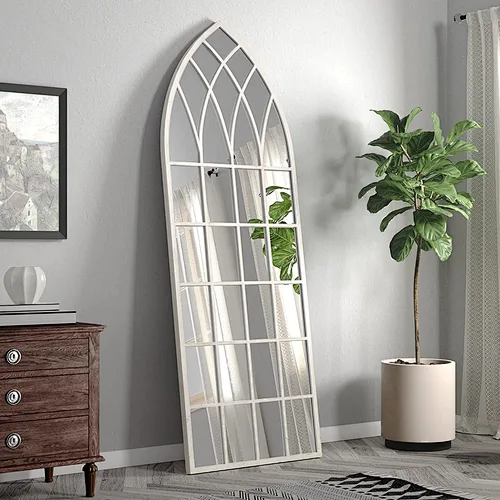 New Designer Decorative Metal Mirror Arched Geometry Wall Home Deco Mirror