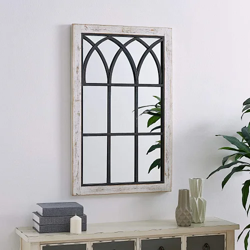 Decorative Wood Metal Mirror
