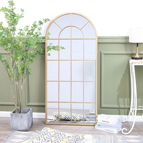 Gold Aluminum Frame Wall Mirror Spiegel Miroir Decorative Nordic Wall Large Mirror