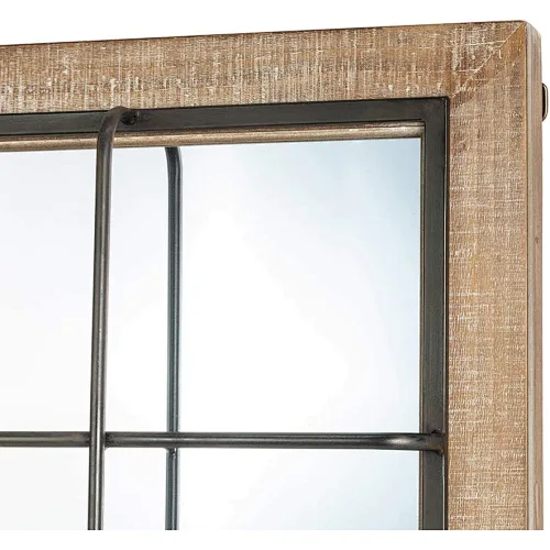 Decorative Wood Metal Mirror