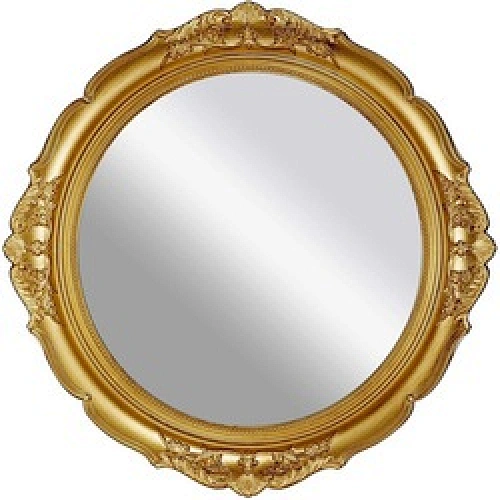 Modern Metal Oval Wall Mirror