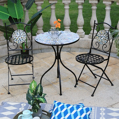 Chair and table for cafe