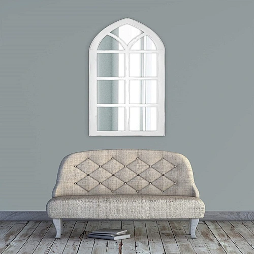 Modern Metal Oval Wall Mirror