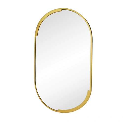 Modern Metal Oval Wall Mirror