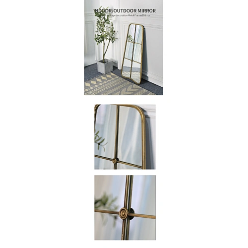 fancy standing golden mirror indoor outdoor