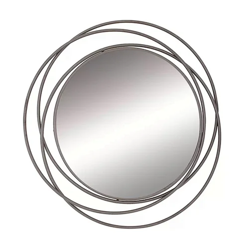 Oversize Large Round Metal Wall Mounted Mirror Vanity Bathroom Decorative Circle Wire Mirror