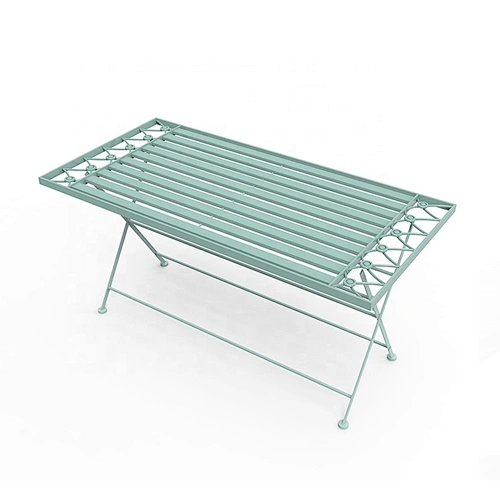 Hot Selling Outdoor garden Wrought Iron antique furniture folding coffee table