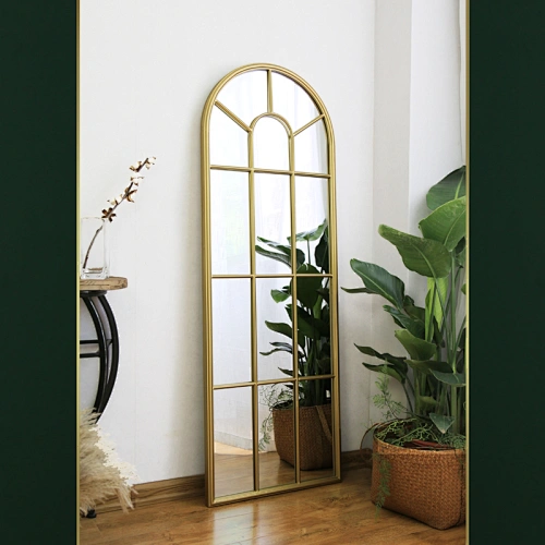 Modern Metal Oval Wall Mirror