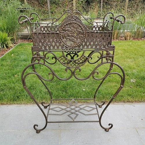 Beautiful Large Wrought Iron Flower Rack Stand Garden Furniture Decoration