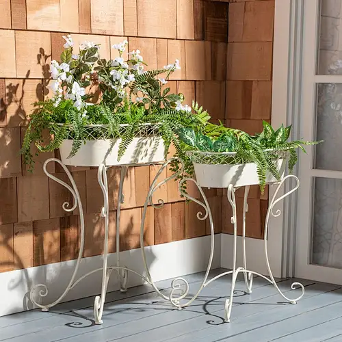 Rustic French Provencal style Chic Hendrick Planters Plant Stand