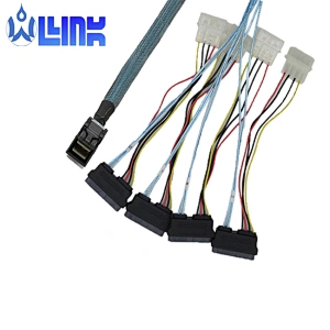 SFF-8643 to SFF-8482 Computer Hard Drive Data Cable mini sas cable
