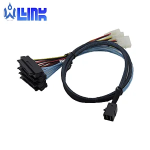 SFF-8643 to SFF-8482 Computer Hard Drive Data Cable mini sas cable