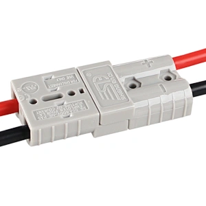 High Current Connector Plug to Insulated Battery Clamps 50A By Olink