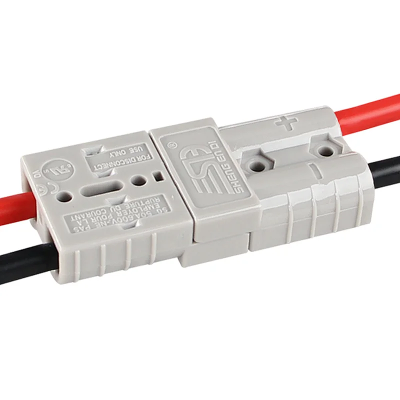 High Current Connector Plug to Insulated Battery Clamps 50A By Olink