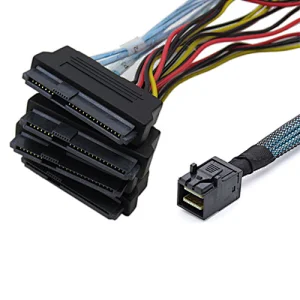 SFF-8643 to SFF-8482 Computer Hard Drive Data Cable mini sas cable