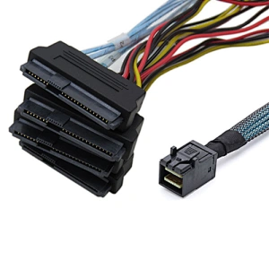 SFF-8643 to SFF-8482 Computer Hard Drive Data Cable mini sas cable