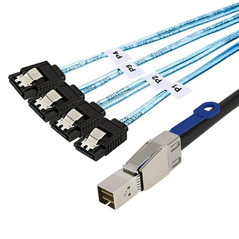 SFF-8644 to 7P 4xSATA External Data Cable