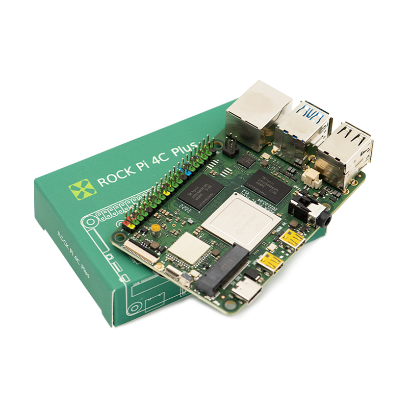 Hot sell ROCK PI 4 Model C Radxa SBC With Mini Display Port and M.2 Support