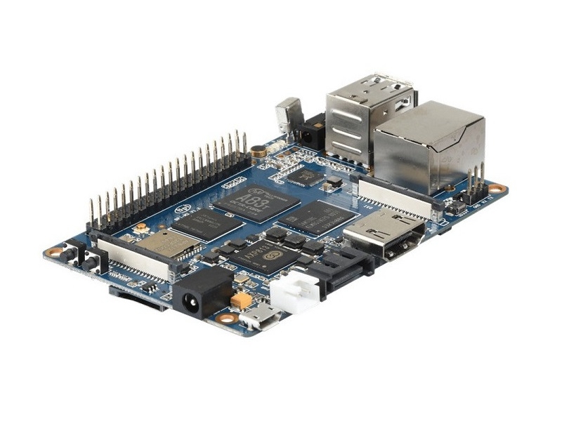 Banana Pi BPI-M3、Allwinner A83T オクタコア チップ設計、2G RAM および 8G eMMC 搭載