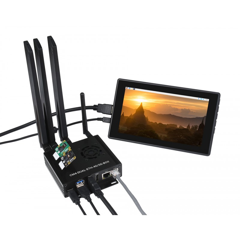 Dual Gigabit Ethernet 5G/4G Mini-Computer-basiert