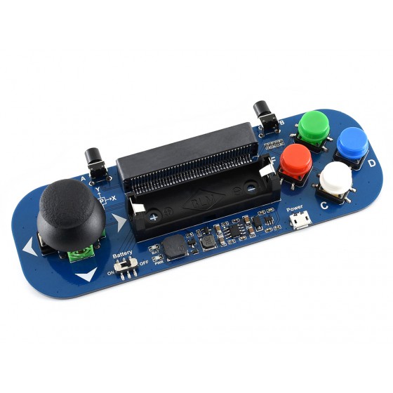 micro:bit、ジョイスティック、ボタン用のゲームパッド モジュール