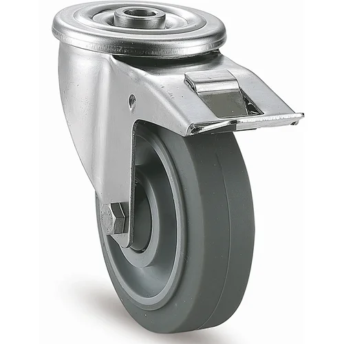 SERIES E22 ∅100/125  STAINLESS THERMOPLASTIC RUBBER CASTER
