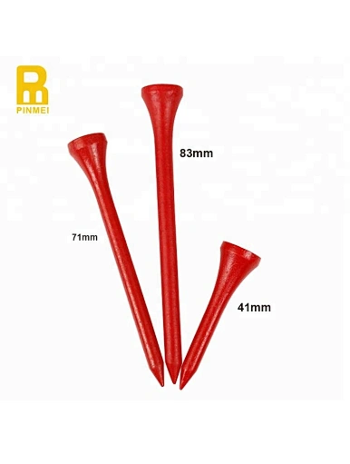 Custom wood golf tees are a classic and practical accessory for any golfer. Made with high-quality wood, they come in various lengths and can be customized with a name, logo, or design.