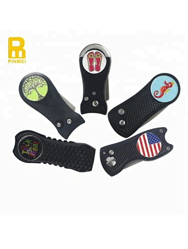The personalized switchblade divot repair tool is a practical and stylish accessory for any golfer. Made with durable materials, it can be customized with a name or design.