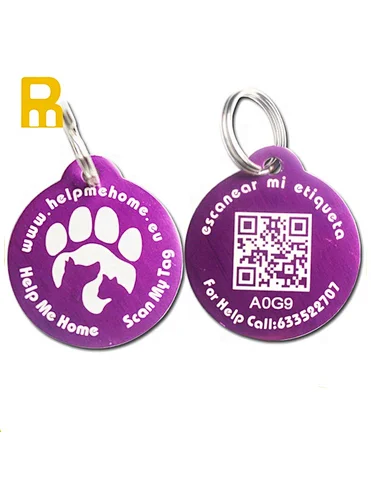 custom made dog tags id qr code aluminum price tags pet poppuy dogs